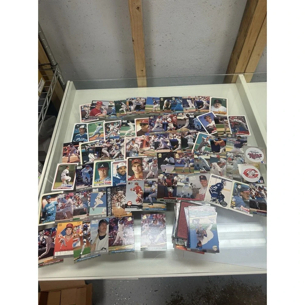 Huge sports card lot baseball hockey basketball topps mlb nhl lp-dmg ‎ vintage